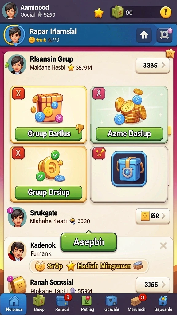 ink789 - Fitur multiplayer yang memungkinkan bermain bersama teman.